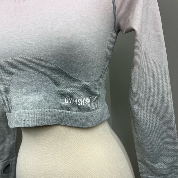 Gymshark Grey Ombre Crop Long Sleeve - Picture 4 of 16